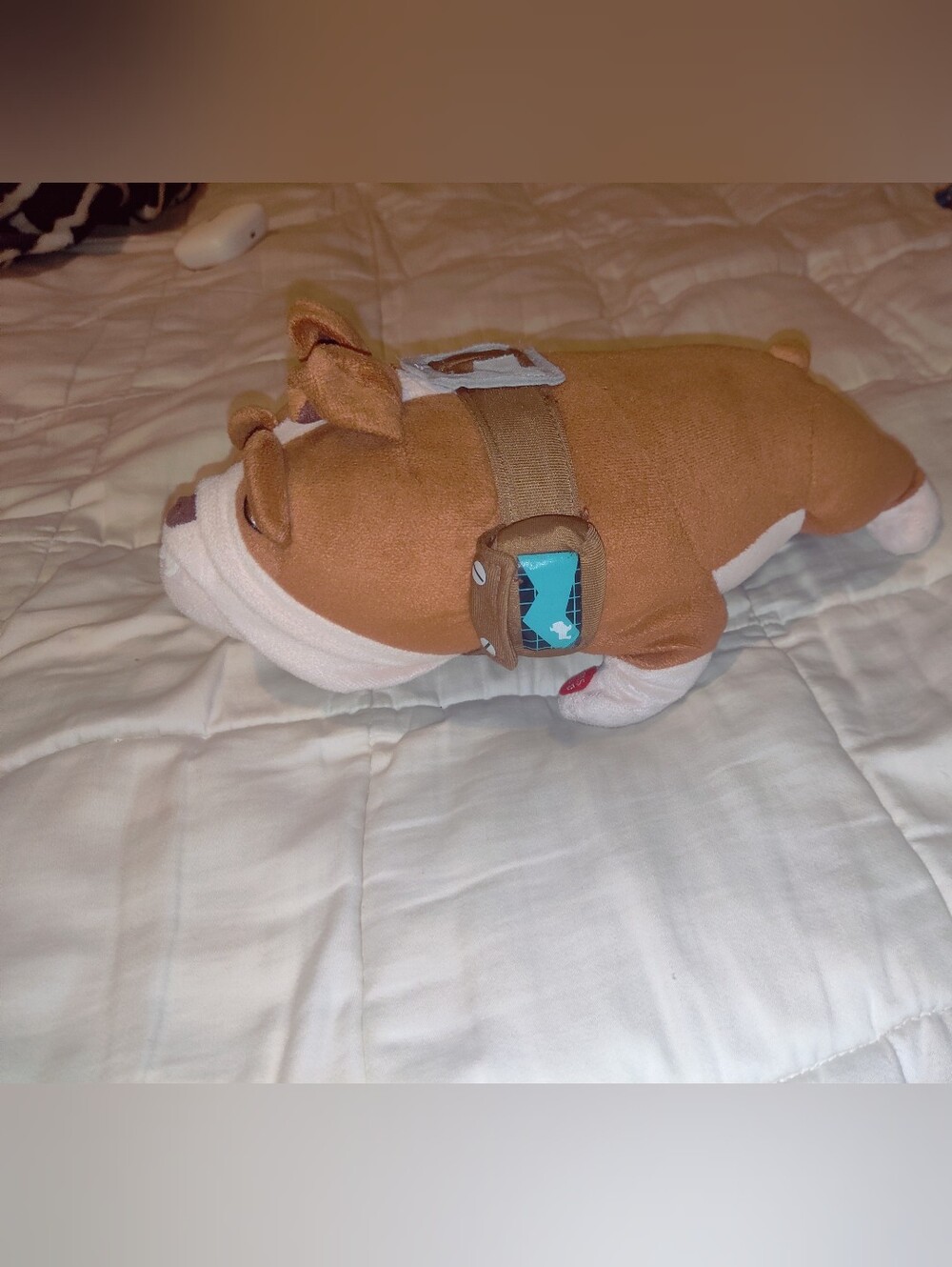 Disney Store Pixar UP 12" Plush Dog Gamma Bulldog talking dog WORKS!!